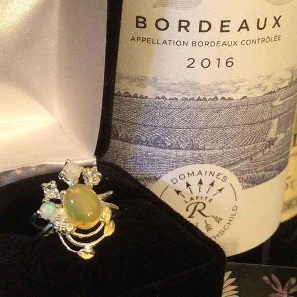 SPECIAL BUY GENUINE OPAL RING 10mm by 8mm  Ring - Picture 11 of 12